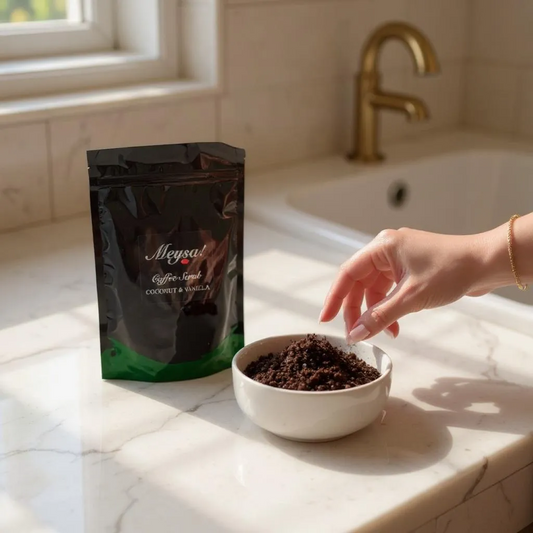 100% Natural Coffee Scrub to Fight Cellulite, Acne, and Stretch Marks